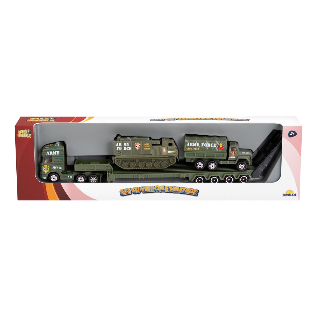 Set Militar Metal Maxx Wheels: Tanc si Camion