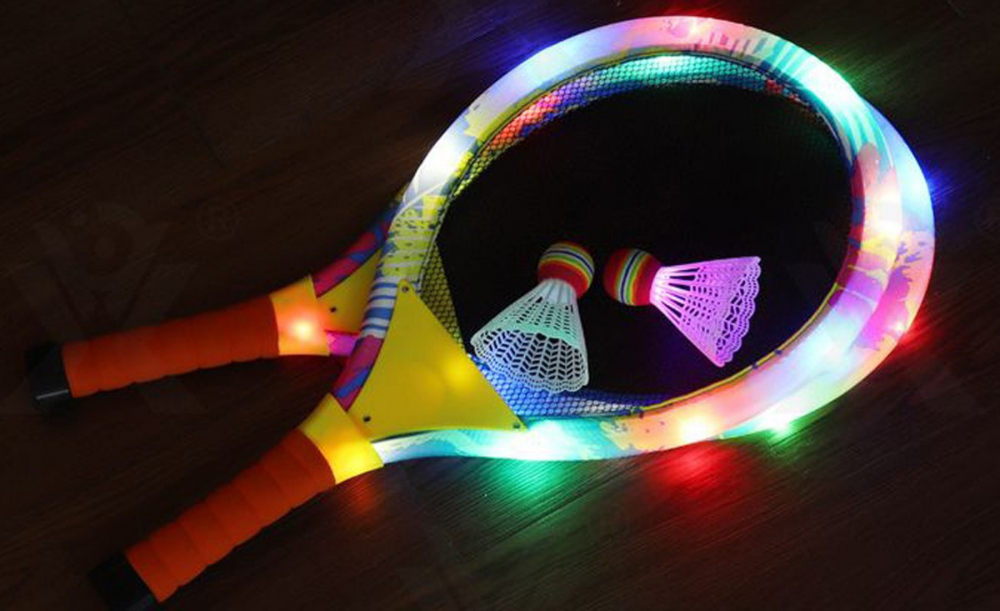 Set Badminton LED Sfera Zabawek | Joc de Noapte - imagine 3