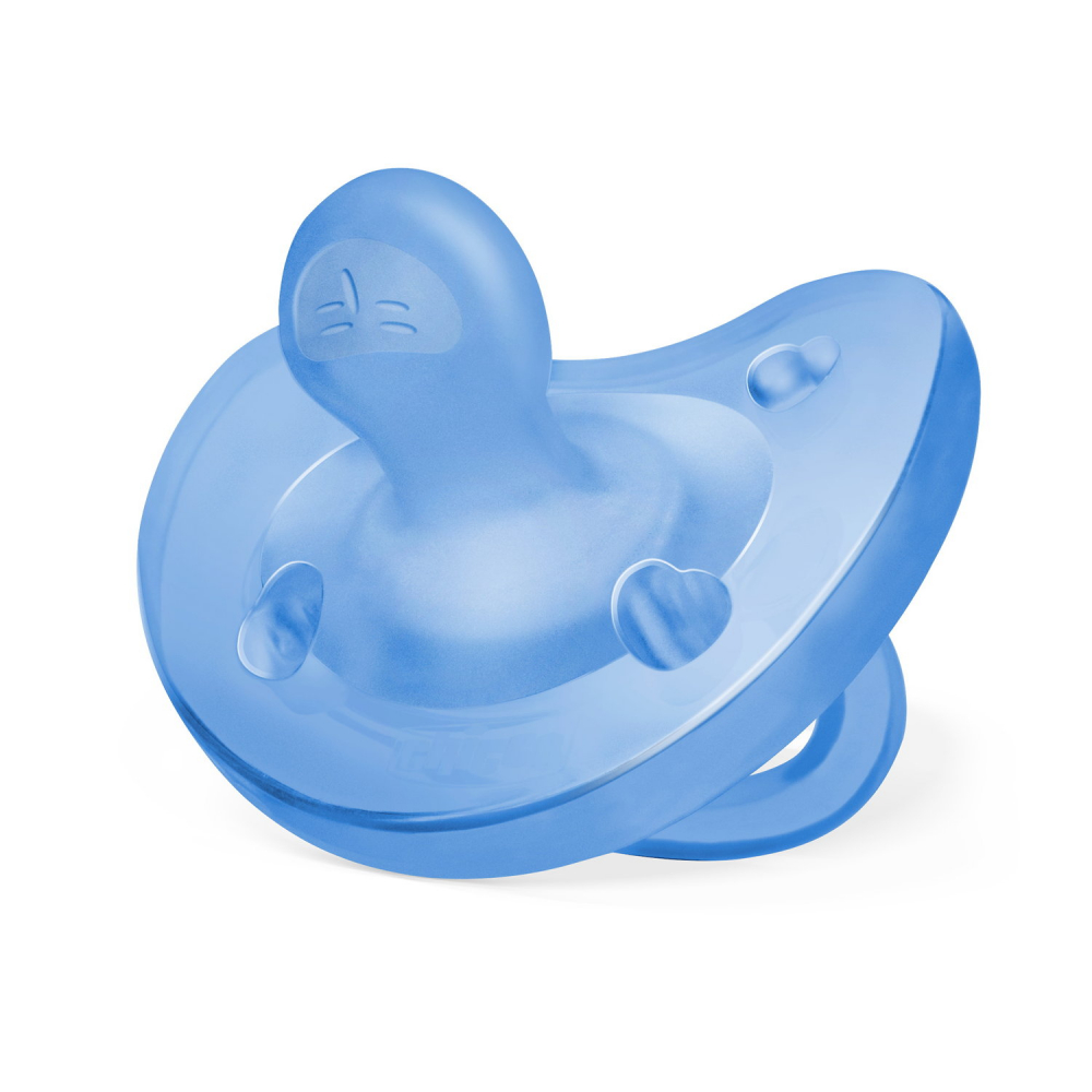 Suzeta Chicco PhysioSoft Silicon 6-16Luni Bleu - imagine 8