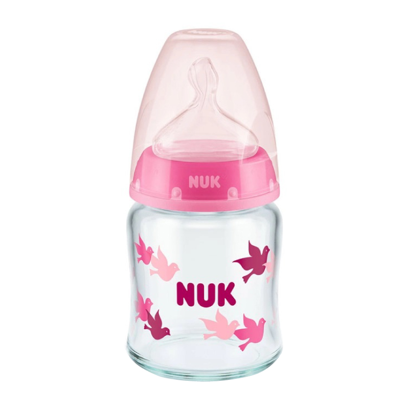 Biberon NUK First Choice 120ml Roz 0-6 Luni - imagine 2