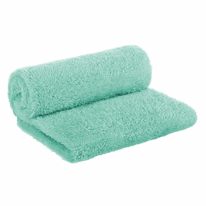 Paturică Pufoasă Fleece Bocioland, 80x100 cm, Mint - imagine 2
