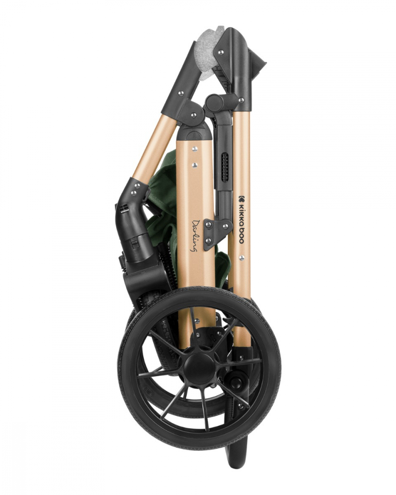 Carucior 3in1 KikkaBoo Darling ArmyGreen - imagine 4