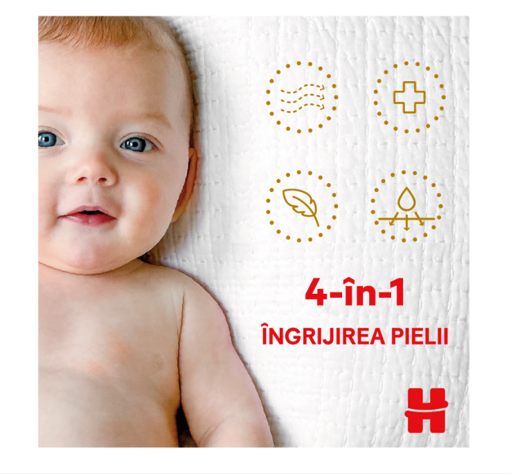 Scutece Huggies Extra Care 4, 8-16kg, 60 buc