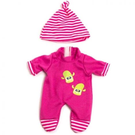 Set pijama și caciuliță Miniland, Papușă 21 cm