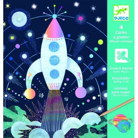 Joc creativ de răzuit Cosmos Djeco