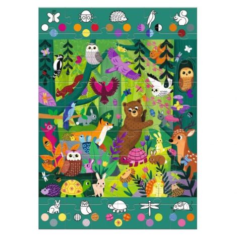 Puzzle Djeco Aventuri în Pădure 54 piese - imagine 5