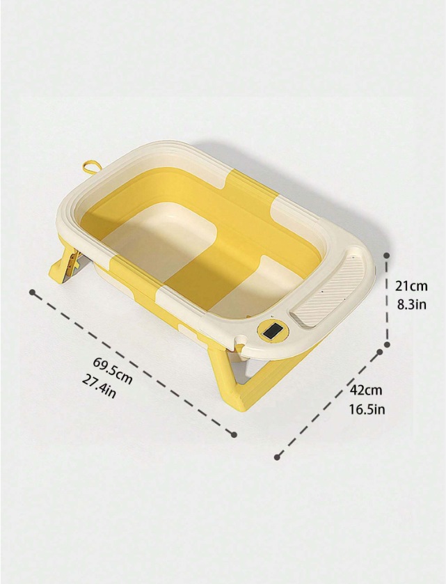 Cadită Little Mom Yellow Ultrapliabilă cu Termometru - imagine 10