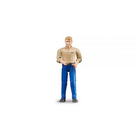 Figurina Bărbat Bruder, Pantaloni Albaștri