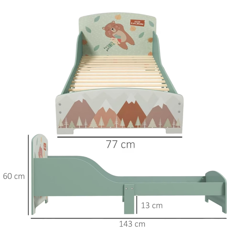 Pat junior Ginger Home 130x70 cu protecție - imagine 9