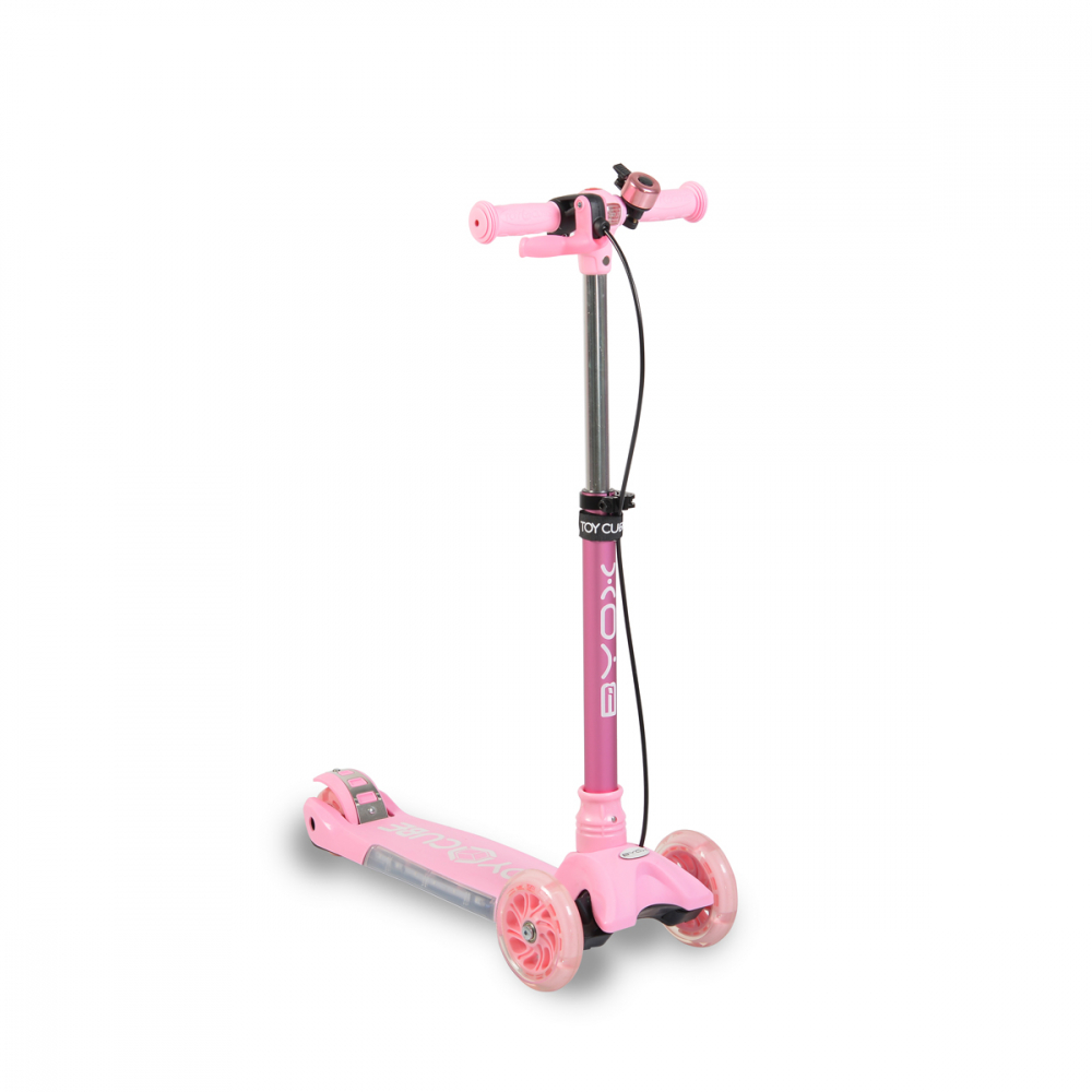 Trotineta Byox Pink LED, Pliabilă - imagine 5