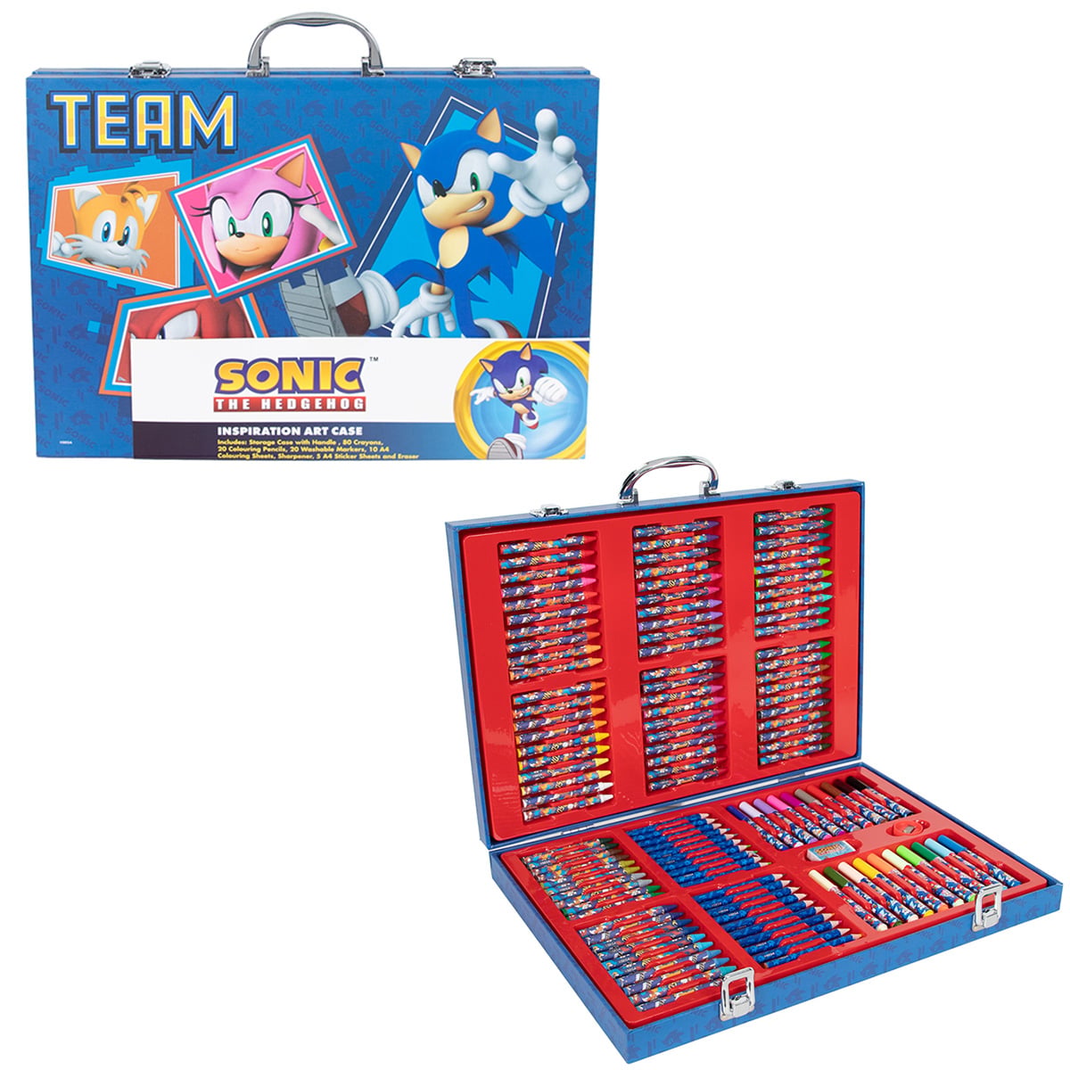 Set Colorat Sonic Trusa, 137 Piese, Cutie Pratică
