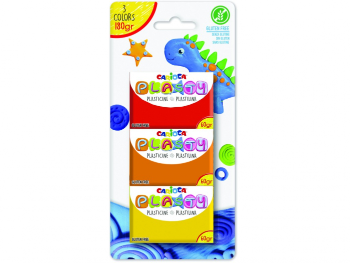 Plastilina Carioca Plasty 3, Modelare Ușoară
