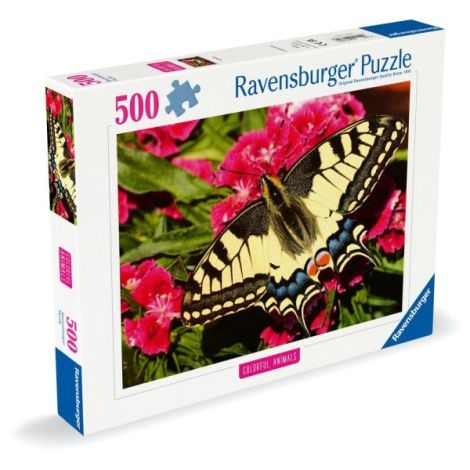 Puzzle Ravensburger Fluture 500 Piese Colorate - imagine 2