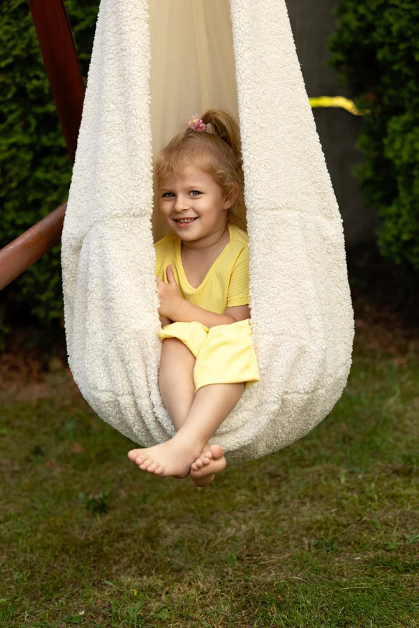 Leagan Cocon Copii MeowBaby Boucle | Confort - imagine 3