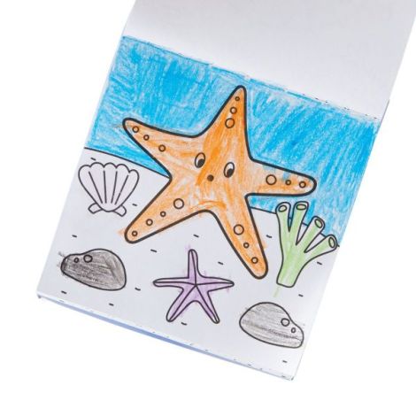Ooly Sea Life Set Colorat Portabil - Carte + 9 Creioane - imagine 4