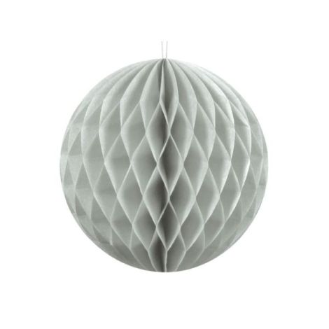 Party Deco Honeycomb Gri 10cm - Decoratie Carnaval