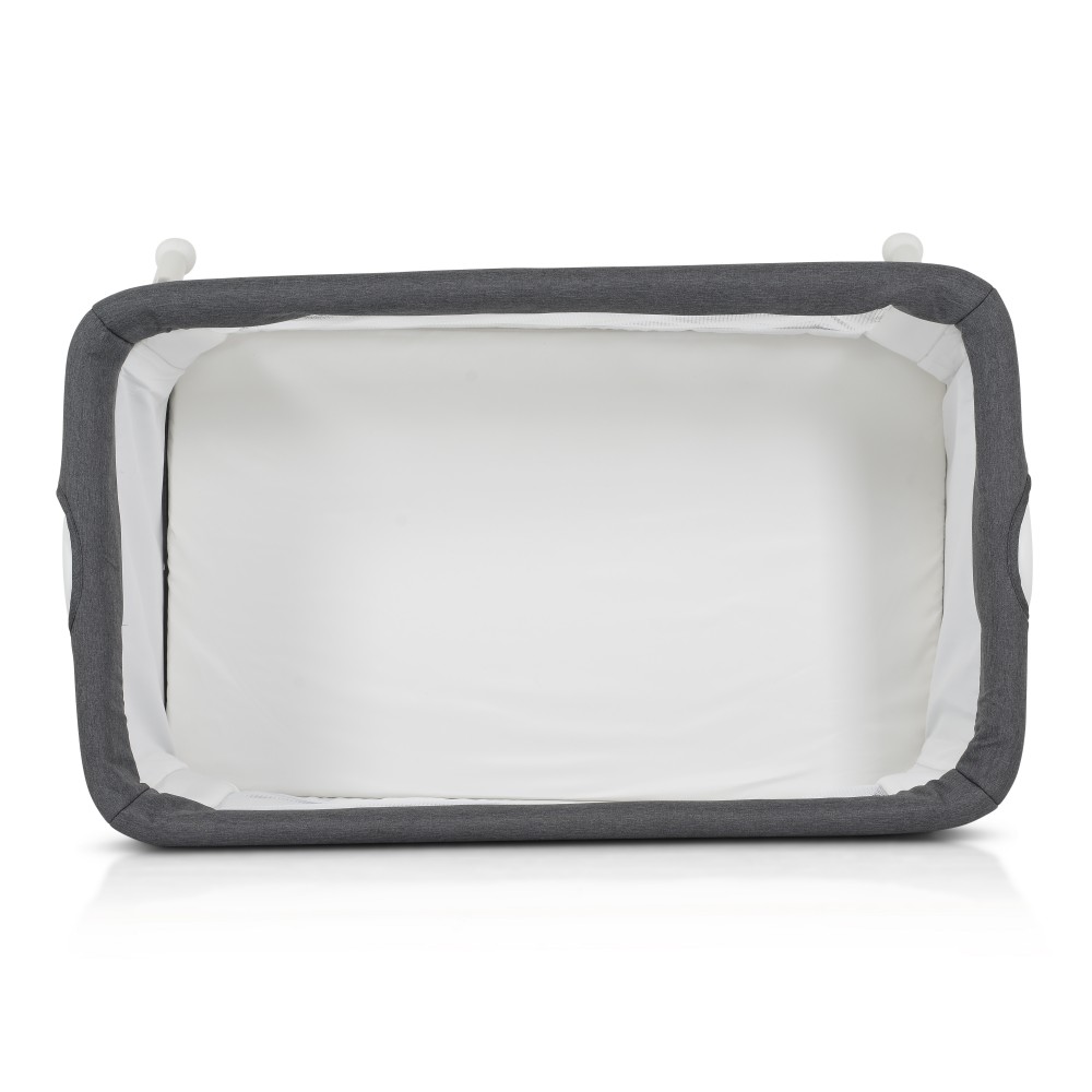 Pătuț Moni Kalinihta Graphite White cu Saltea - imagine 3