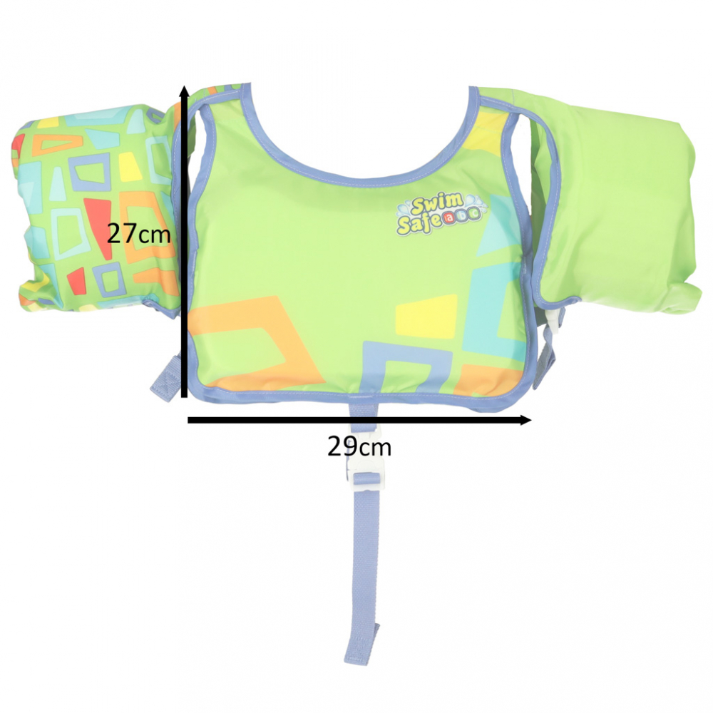 Vesta Inot Copii cu Maneci Green, Bestway - imagine 6