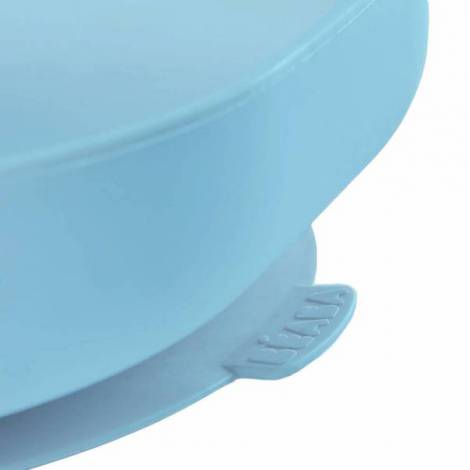 Farfurie Silicon Beaba cu Ventuza Bleu - imagine 2