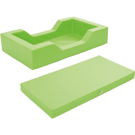 Patut Creșă Moje Bambino Verde Lime cu Saltea