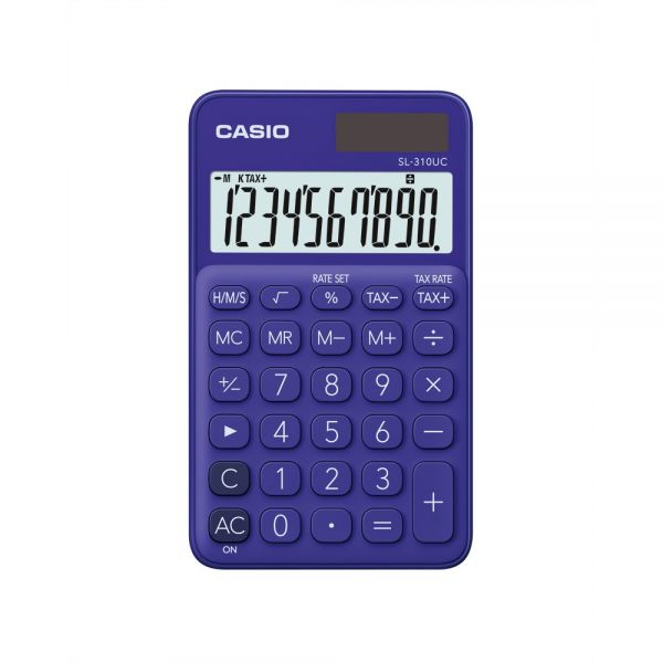 Calculator Portabil Casio SL-310UC Violet, 10 Cifre