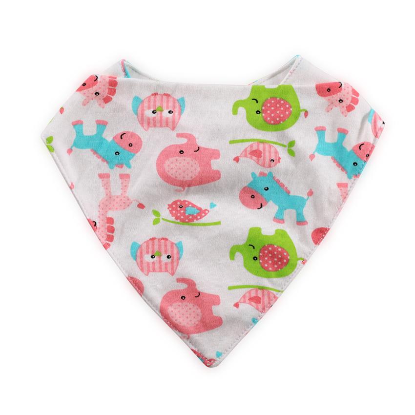 Baveta tip bandana Lorelli, Girl roz - imagine 2