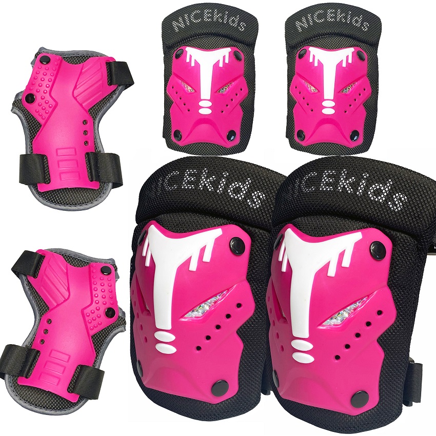 Set Protectii Nicekids Pink S-M pentru Copii - imagine 7