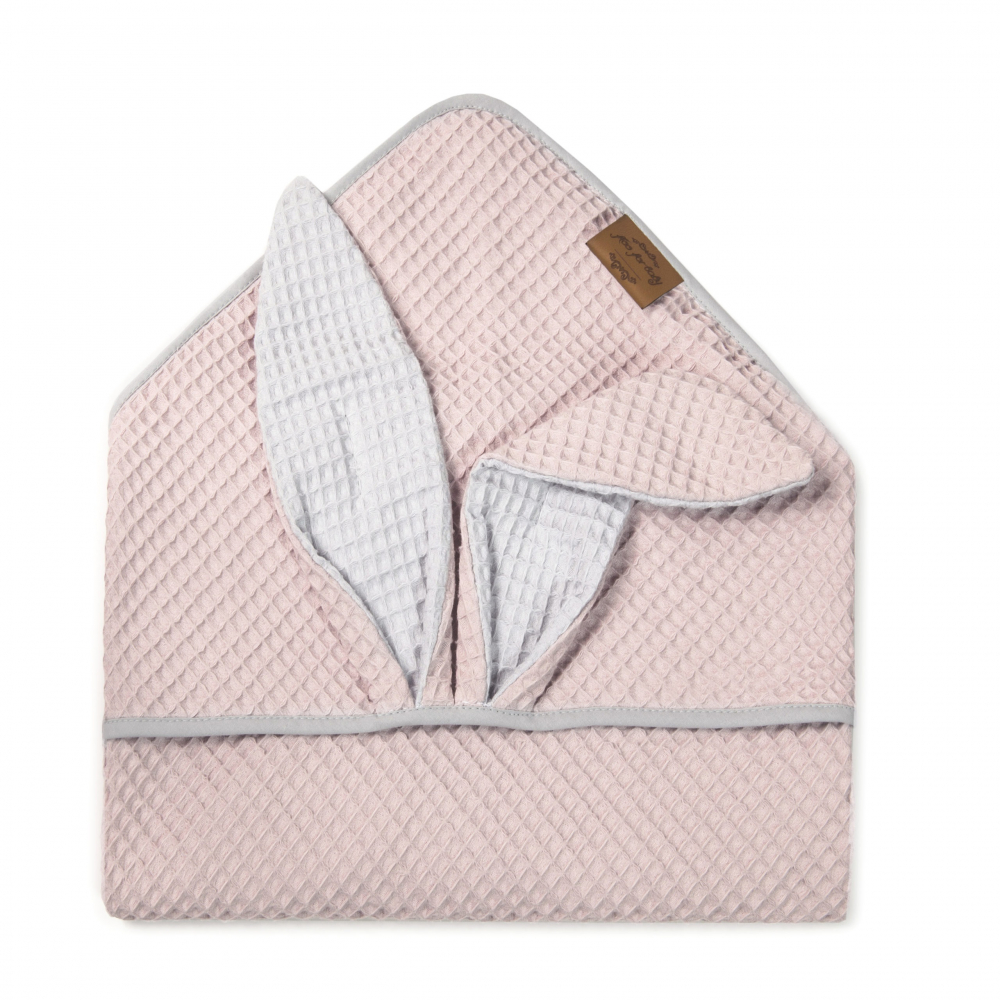 Prosop Iepuras Floo for Baby Roz, Bumbac Waffle - imagine 9