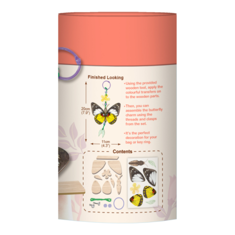 Set Creativ Breloc Fluture Lemn | Avenir - imagine 9