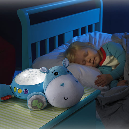 Lampa de veghe Fisher Price Hipopotam Albastru - imagine 2