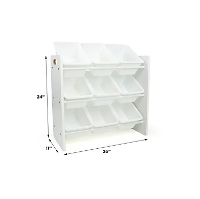 Organizator Ginger Home 9 Cutii, Alb - imagine 5