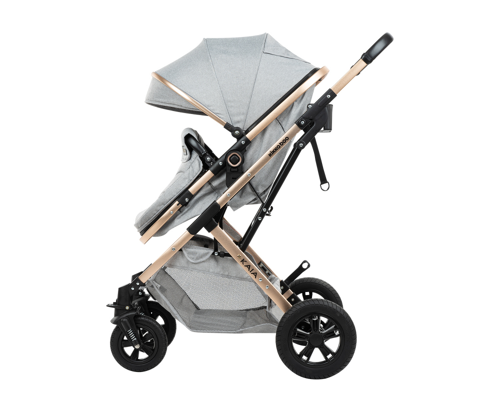 Carucior 3 in 1 Kikkaboo Kaia, Gri - imagine 8