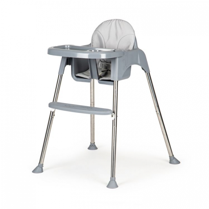 Scaun de masa 2 in 1 Ecotoys Gri, Reglabil