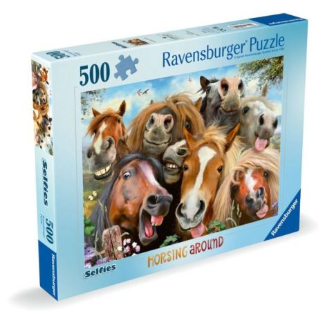 Puzzle Ravensburger Cai 500 Piese - Timp Relaxant - imagine 2