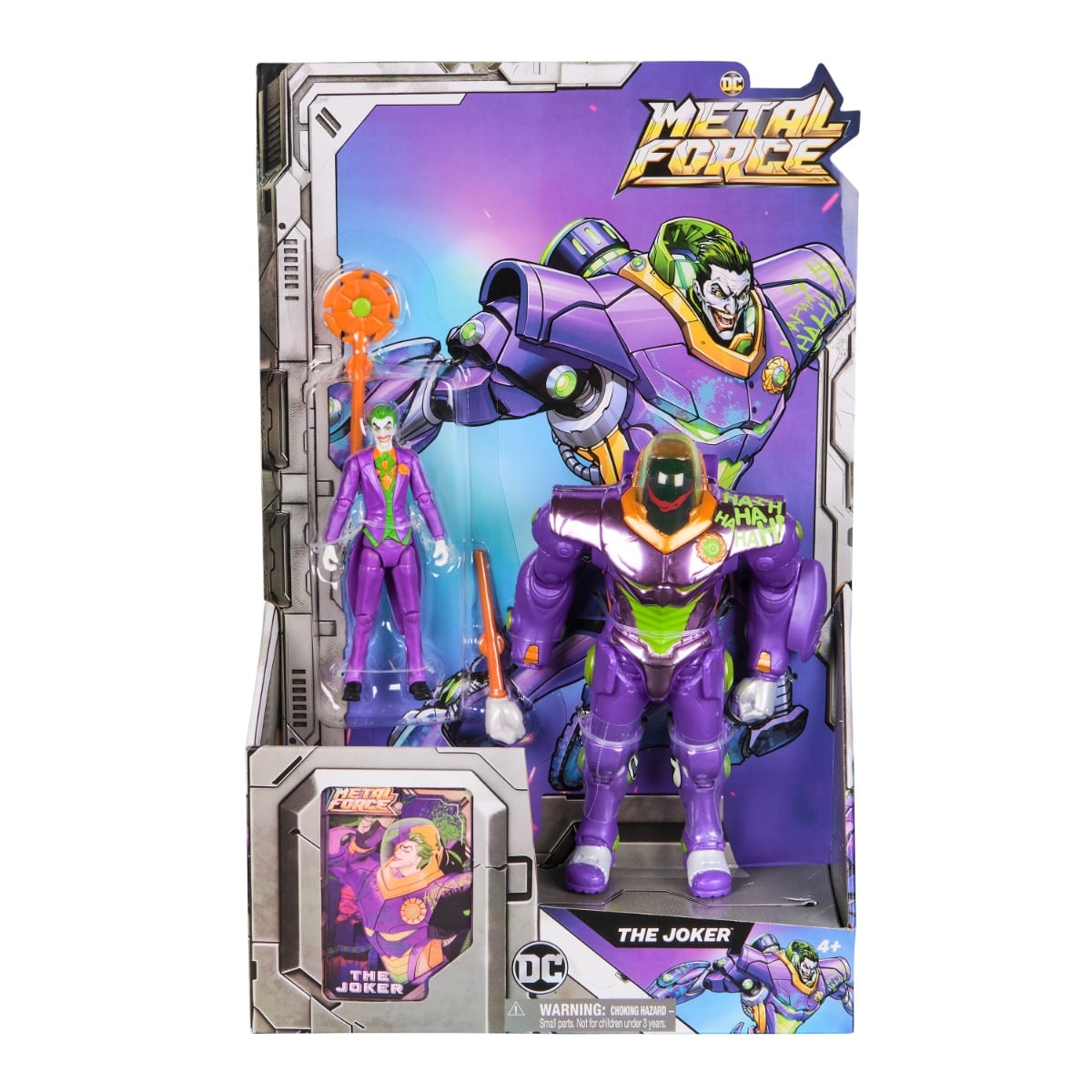 Figurina DC Metal Force The Joker + Armură
