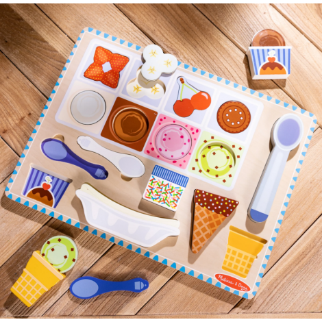 Melissa & Doug Puzzle Magnetic Înghețată 2-5 ani - imagine 2