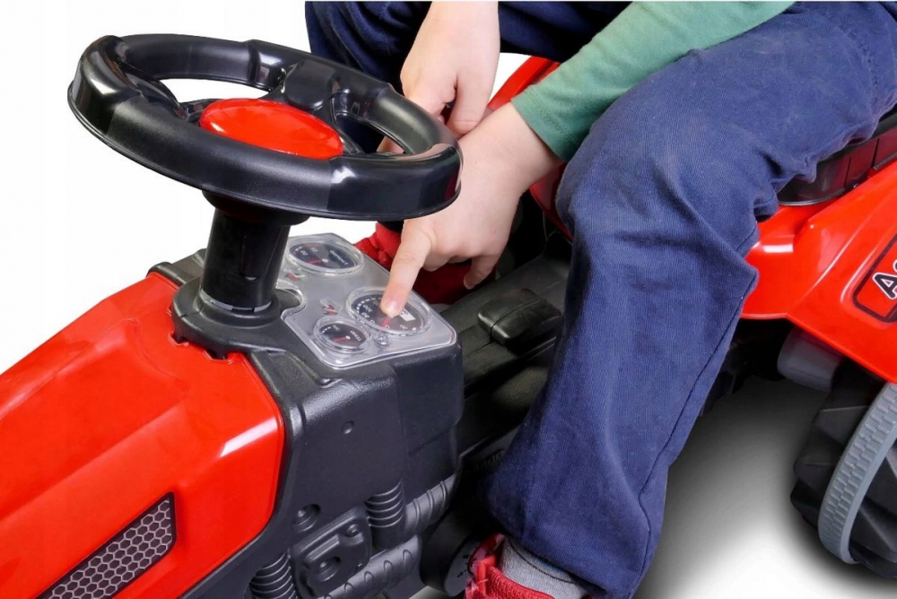 Tractor Pedale Pilsan Active Green, Scaun Reglabil - imagine 3