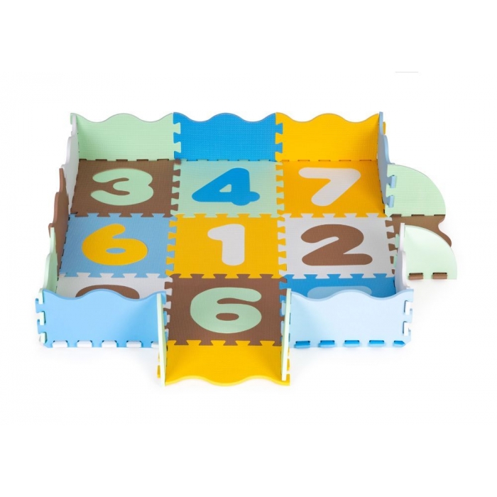 Salteluta Puzzle Ecotoys cu Pereti 25 Elem - imagine 6