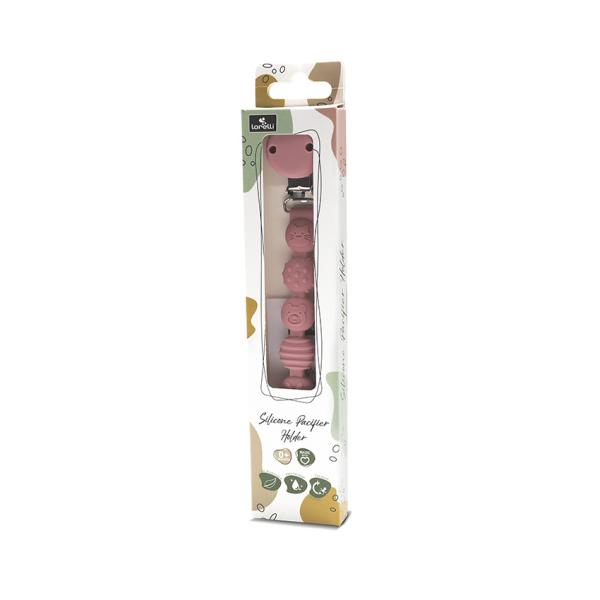 Lant Suzeță Lorelli Silicon Pink, Anti-pierdere - imagine 3