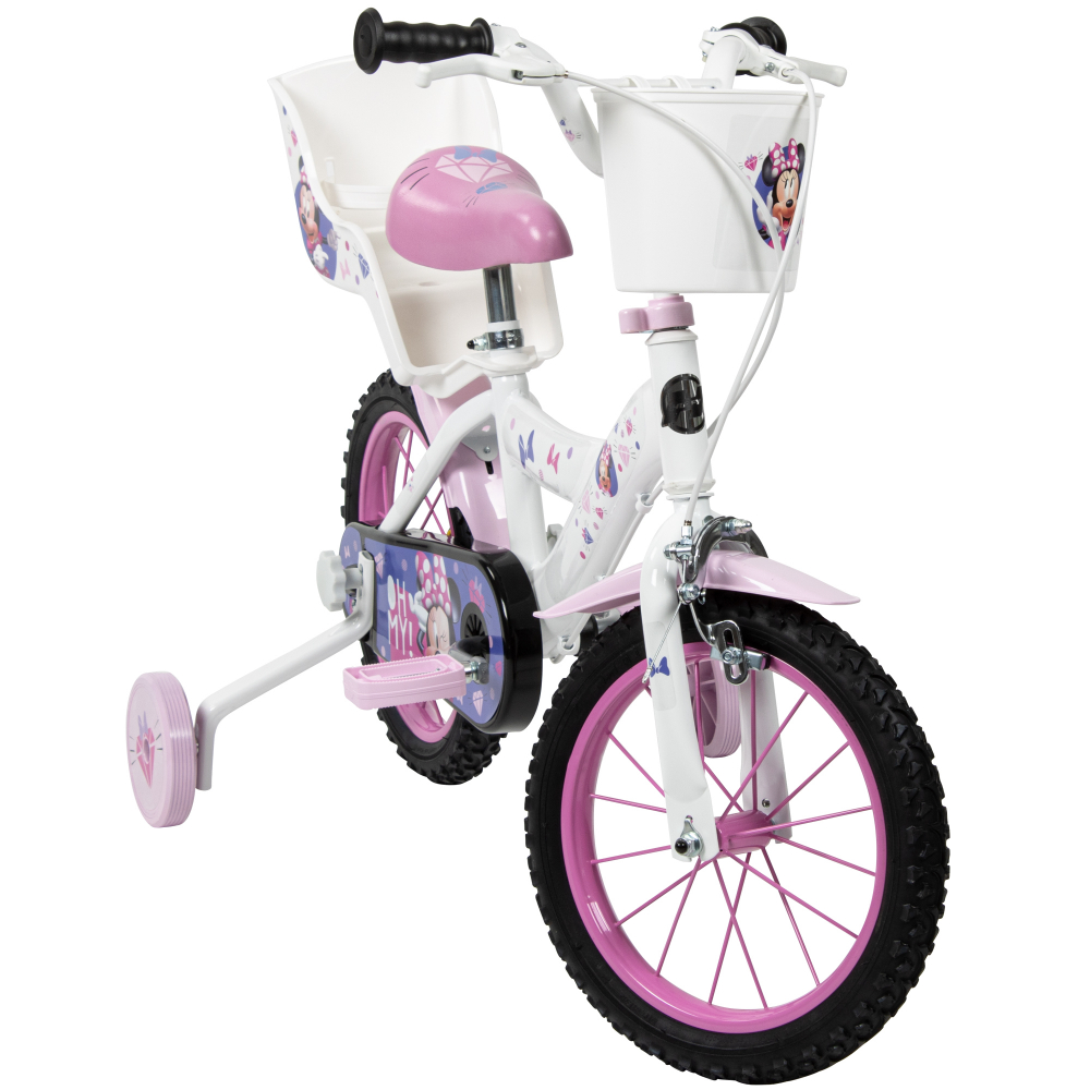 Bicicleta Huffy Minnie 14" cu roti ajutatoare