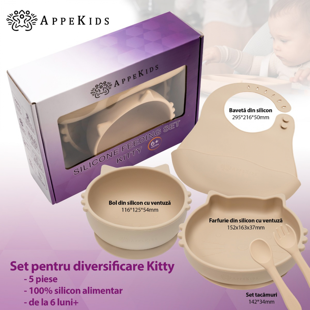Set Diversificare AppeKids Kitty Bubble 5 Piese