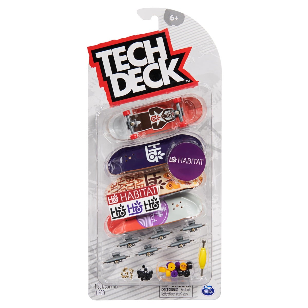 Set 4 Mini Placi Skateboard Tech Deck Habitat