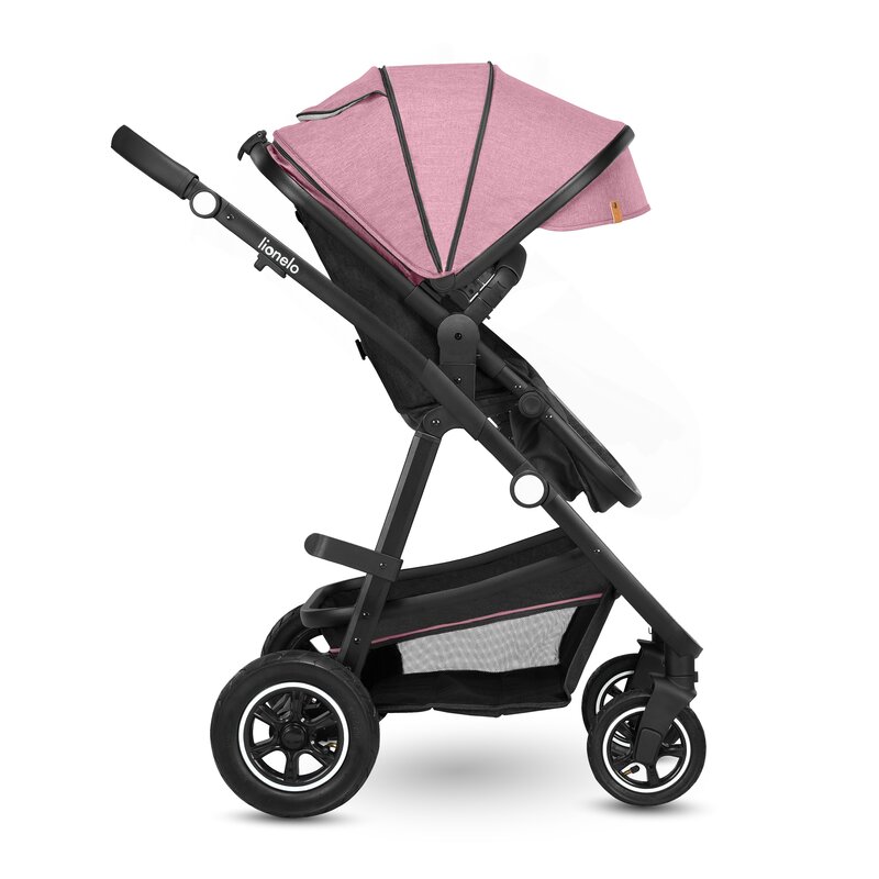 Carucior Lionelo Amber 2 in 1 Aluminiu Roz - imagine 2