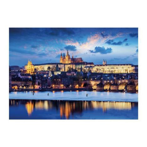 Puzzle Neon Castelul Praga 1000 Piese Dinotoys - imagine 2