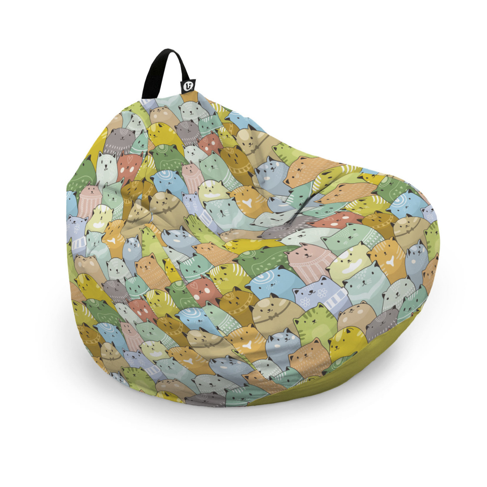 Husă Bean Bag Para XL Ocru | Invazia Pisicilor Updeco - imagine 6