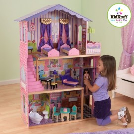 Casuta pentru papusi My Dream Kidkraft, 3 nivele - imagine 2