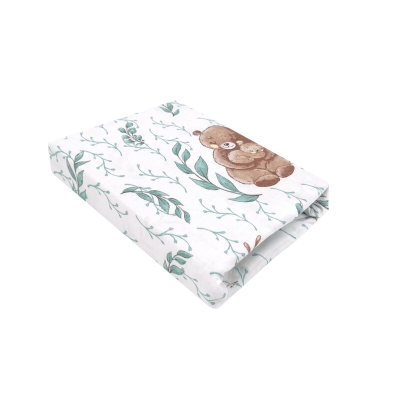 Qmini Cearceaf Elastic Bumbac Patut Co-Sleeper - imagine 3