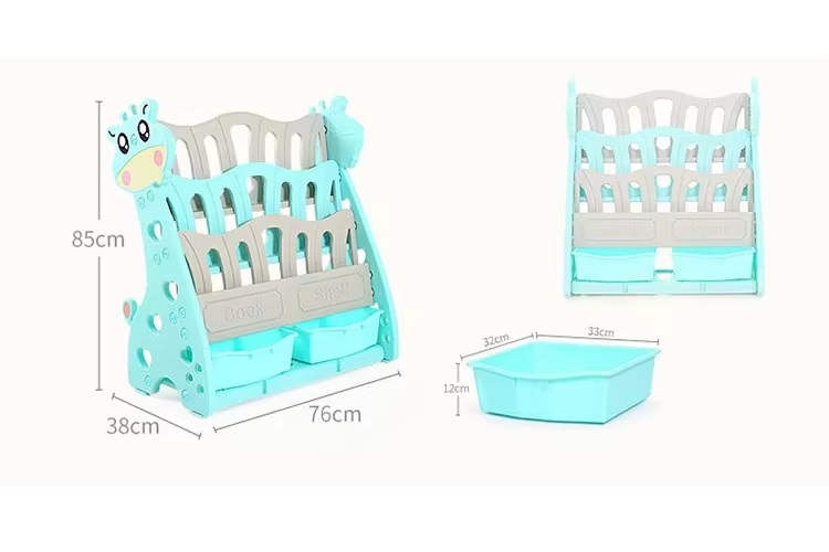 Organizator Cărți și Jucării Nichiduta Giraffe Mint