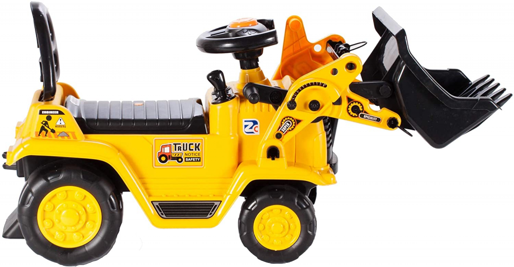 Buldozer Malplay Galben Fără Pedale | 27kg - imagine 12