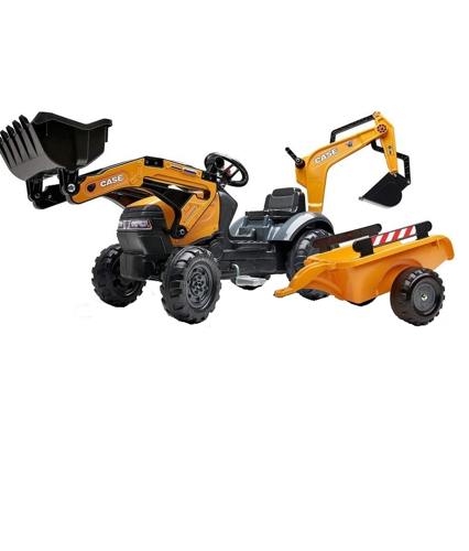 Tractor pedale Falk cu incarcator si excavator - imagine 3